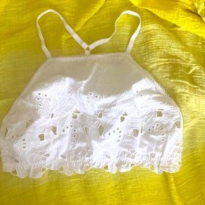 Free a people Intimately White Crop Top/Eyelet